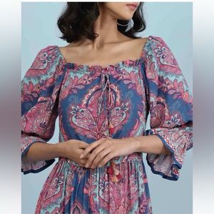 Aarke Ritu KumarPrinted Fit & Flare Dress with Ruf