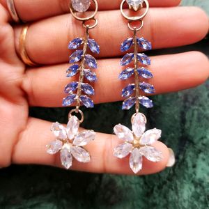 Korean Style Long Dimand Earrings