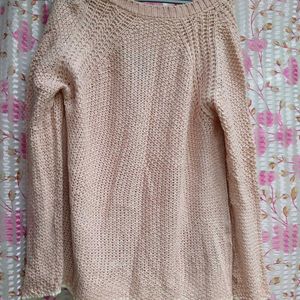 Beige Chunky Cardigan Sweater