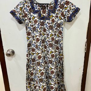 Floral Multicolor Kurta- M Size