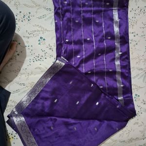 Purple Silk Saree