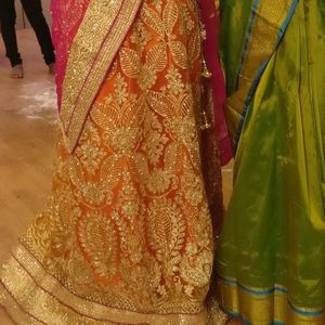 Designer Net Lehenga Choli With Dupatta