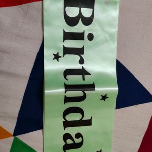 Birthday Boy Sash Light Green 💚 New