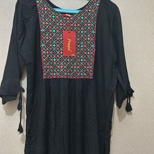 Women A-line Kurta With Beautiful Handwork