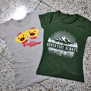 Combo Of 2 T Shirts For Women