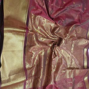 Good Condition Fancy Pattu Saree For Sale