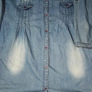 Girls Fensy Denim Shirt 👕