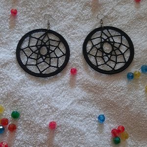 Crochet Dream Catcher Earrings