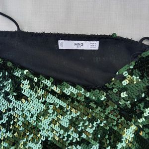 New Party Wear Green Camisole