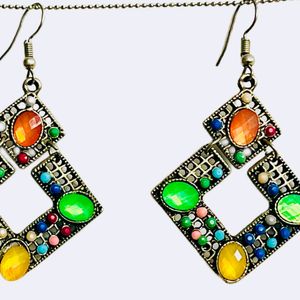 multi color lightweight beautiful earings