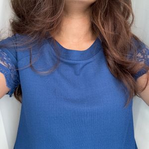 Blue Babydoll Top