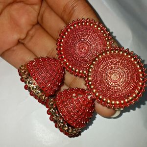 Red Jhumka