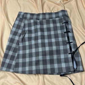 Korean Checkered Mini Skirt