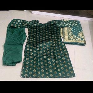 Beautiful Green Kurta Set