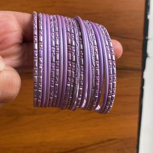 Purple Color Bangles