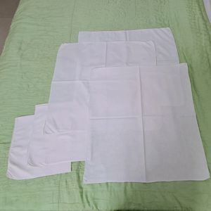 5 White Table Covers