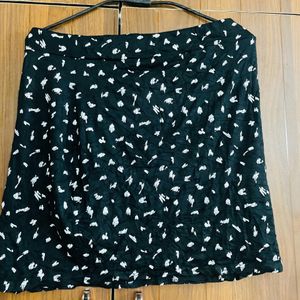 Women Black And White Skirt