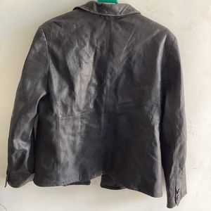 Charcoal Leather Jacket