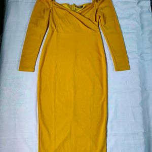 Mustard Bodycon Dress