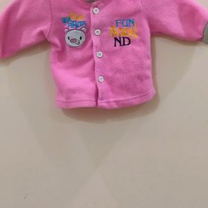 Pink Colour Baby Sweater For Kid's