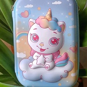 🦄 Unicorn Cute 3D Smiggle Eva Hard Pencil Case