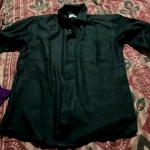 Good Condition Black Shirt With Shinning