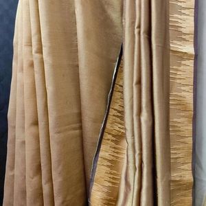 New Golden Tan Saree With Free...