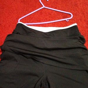 Black Skirt With Inbuilt shorts Strechebale Fabric