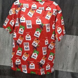 UNISEX Bright Red Funky prints Shirt