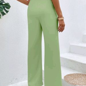 Regular Fit Green Trousers