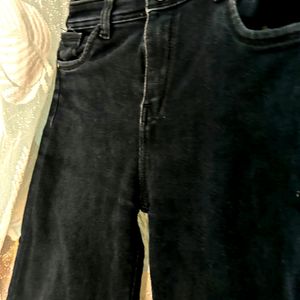 Women Black Cargo Jeans