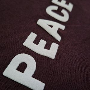 Peace Printed Casual T-shirt [Xl] Size