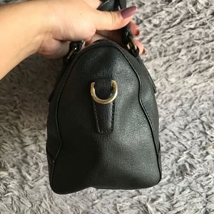 Auth COACH Saffiano Leather Mini Satchel Bag