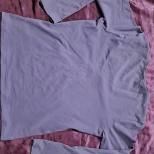 Y2k Lavender Vintage Aesthetic Fitted Top