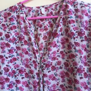 Floral Pink Shirt