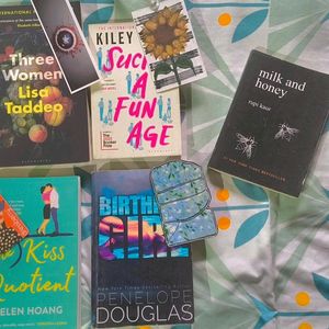 Four Books + One Free + Bookmarks