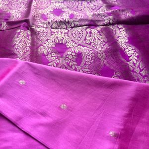 Pink Light Weight Silk Saree