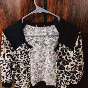 Modern Leopard Print Multicolour Jacket