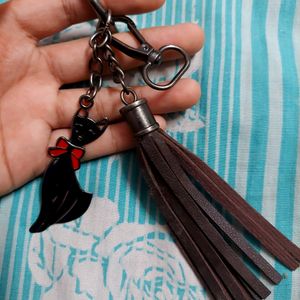 Keychain ( Cat + Tassel )