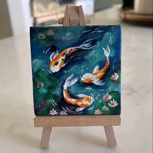 Mini Painting: Pond Fishes