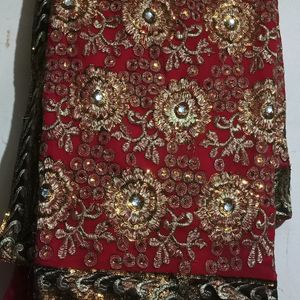 Heavy work wedding saree for Bride