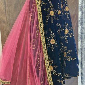 Beautiful Velvet Lehenga  For Women