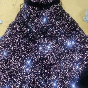 Girls Multicolour Sequins Frock Size 30