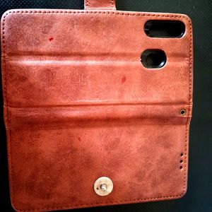 Pure Leather SAMSUNG M20 Mobile Flip Cover