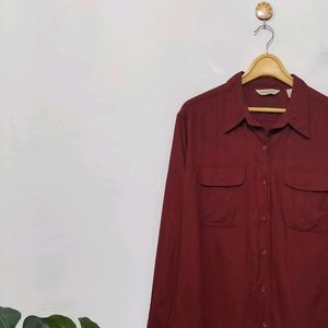 Solid Maroon Shirt