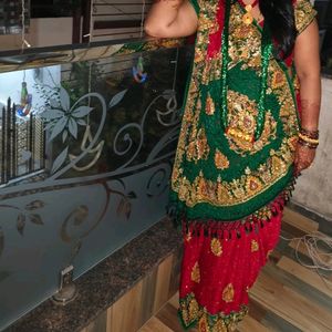 Heavy Gharchola Butta  Work Dulhan Saree