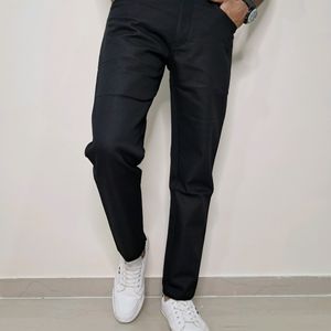 Kaulin 1008 Men's Soft Fabric Black Trouser