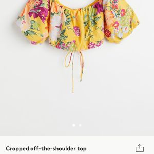 H&M Cropped Off The Shoulder Top