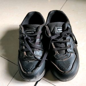 Sparx Black Shoes