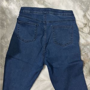 Blue Slim Fit Straight Jeans